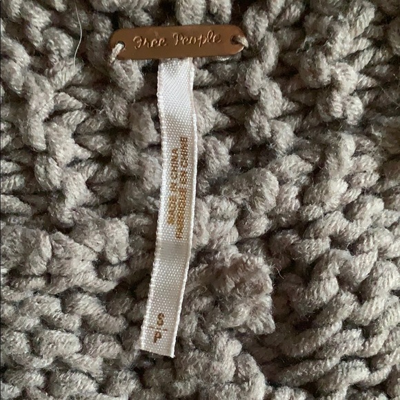 Free People cropped asymmetric, open knit cardigan - Picture 3 of 4